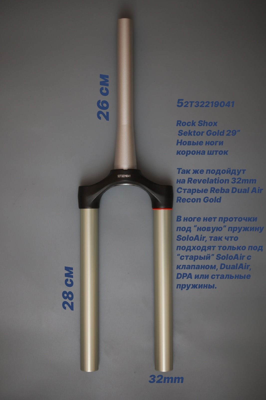 Ноги-корона-шток RockShox 29