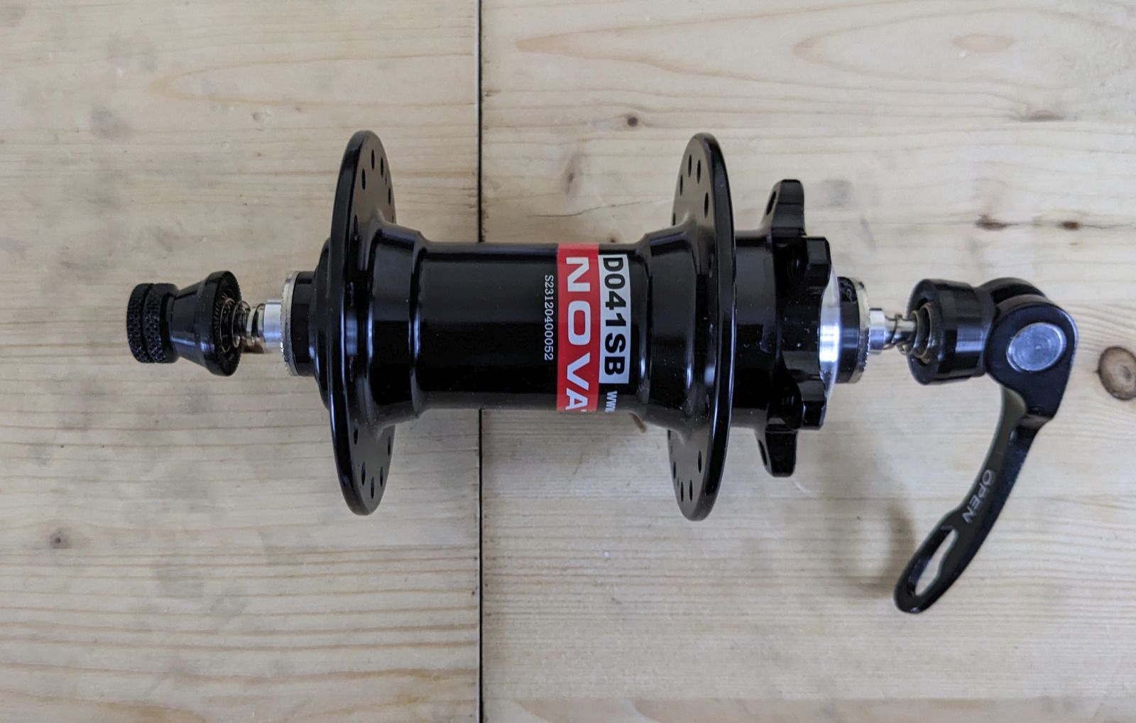 Втулка без пробега Novatec D042SB 10x135QR 32h (барабан под кассеты Shimano Micro Spline 12s)