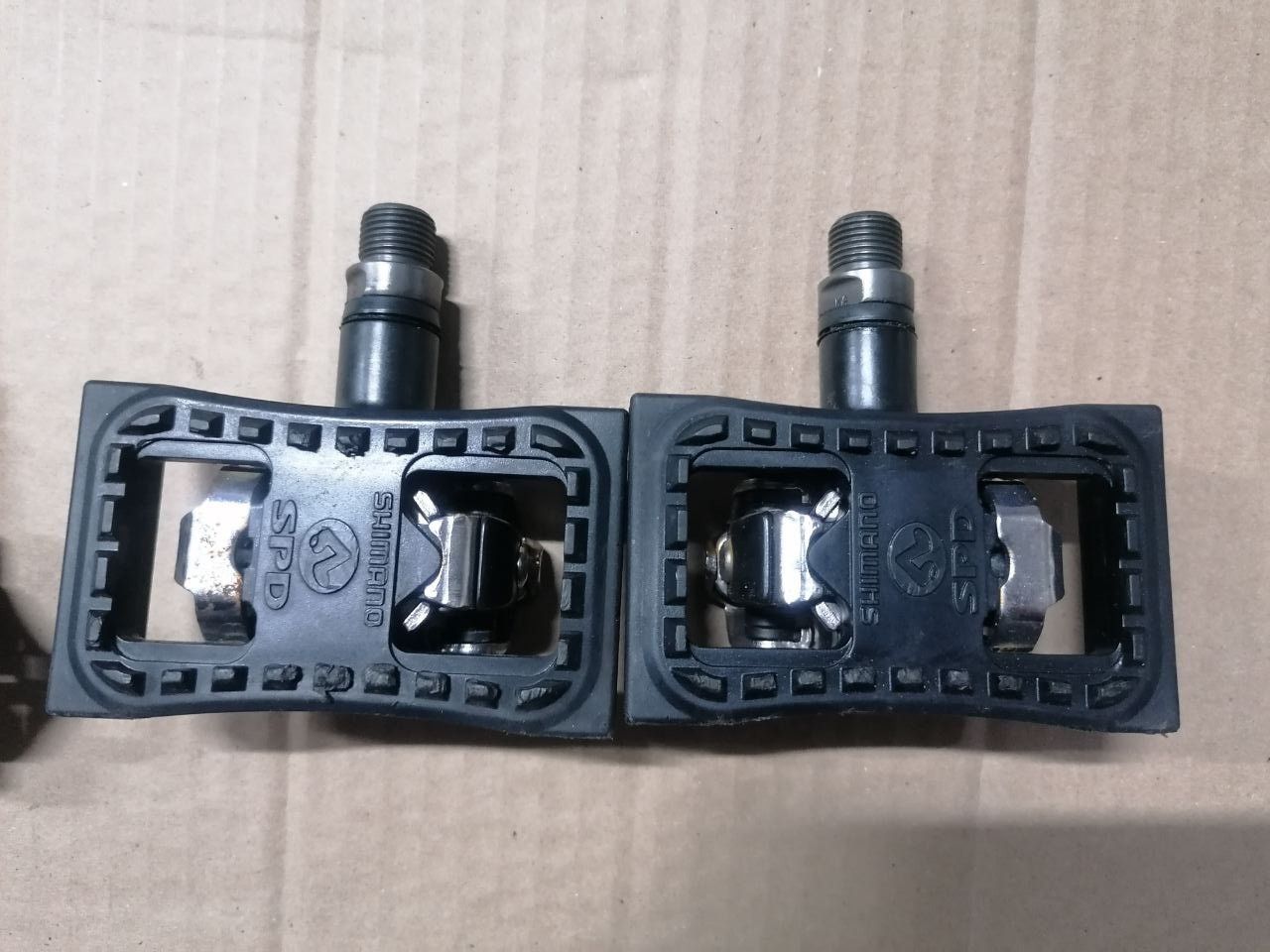 Контактные педали Shimano PD-M520 + Накладки  платформы