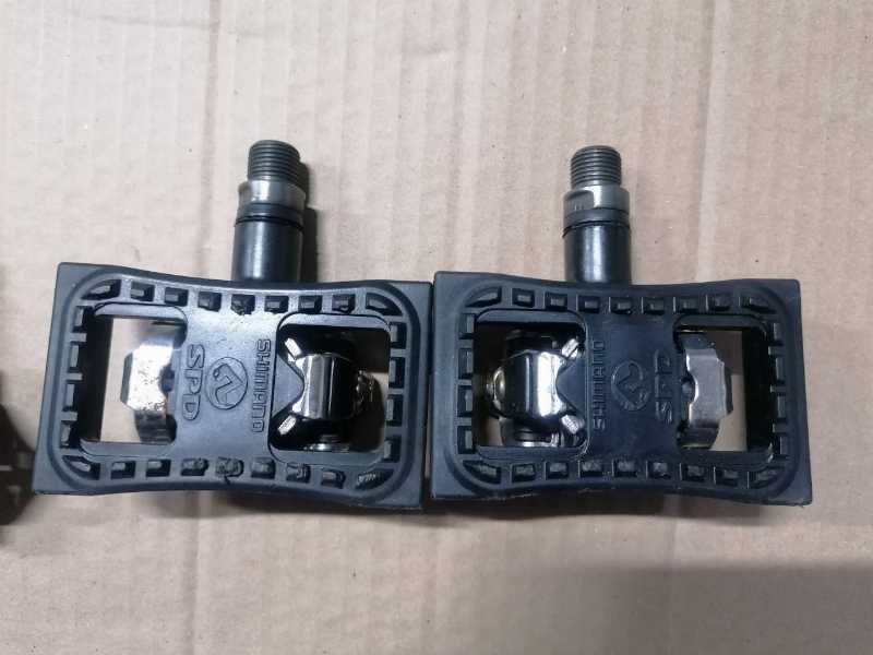 Контактные педали Shimano PD-M520 + Накладки  платформы