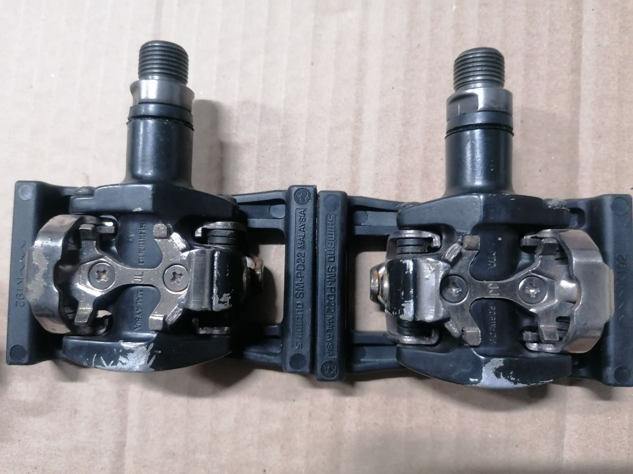 Контактные педали Shimano PD-M520 + Накладки  платформы