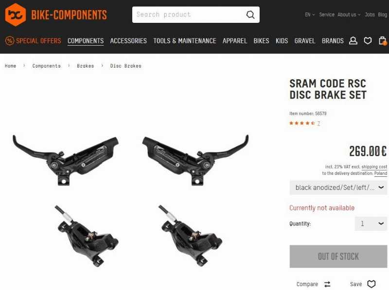 Тормоза SRAM CODE RSC