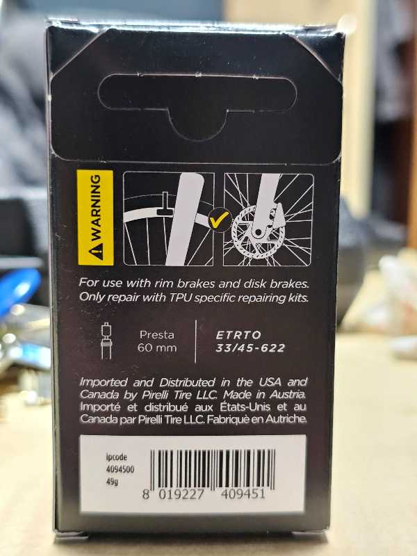 Pirelli Cinturato Smarttube камеры TPU