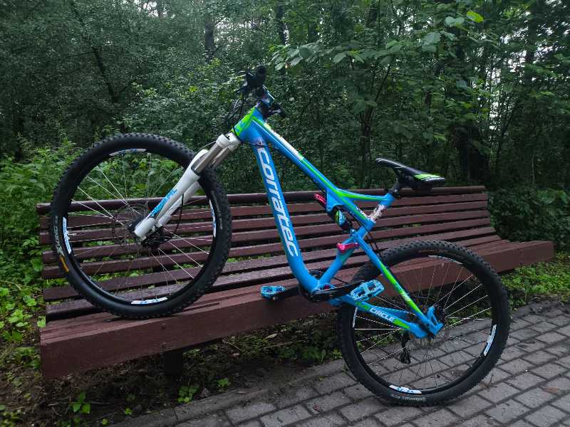 Велосипед, двухподвес corratec two circle tz 100