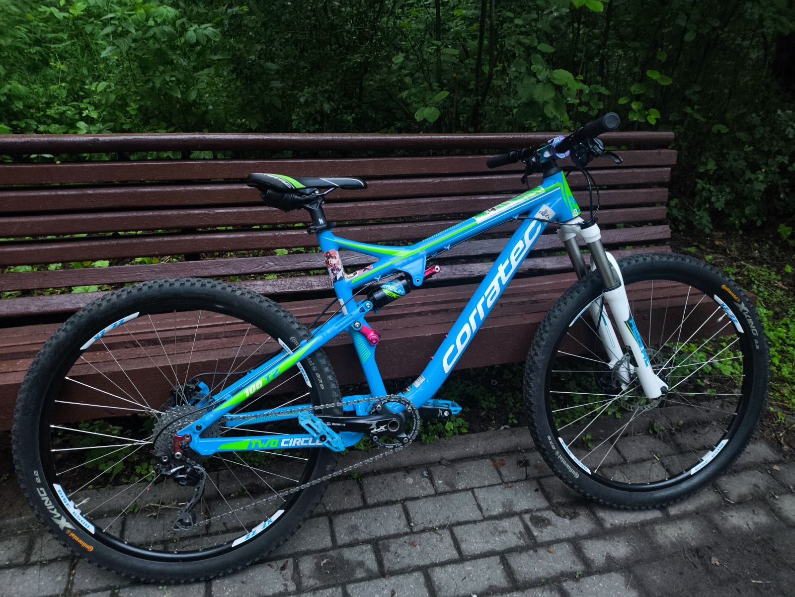 Велосипед, двухподвес corratec two circle tz 100