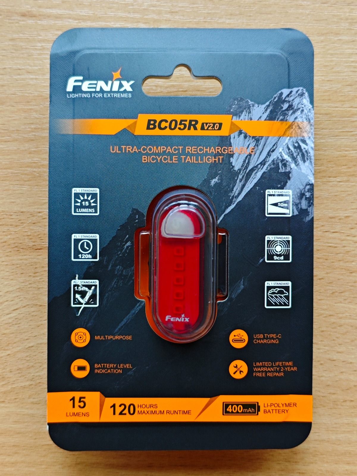 Комплект вело фар Fenix