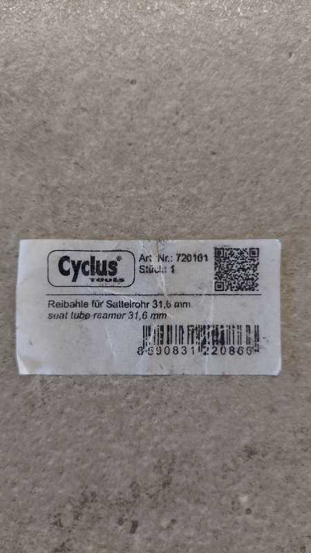 Оснастка CYCLUS TOOLS (ар. 720061) для развертки подседельной трубы , фрезы 27,2 и 31,6