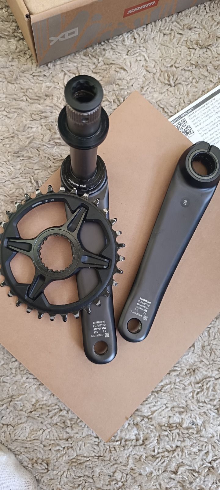 Шатуны Shimano xt m8120