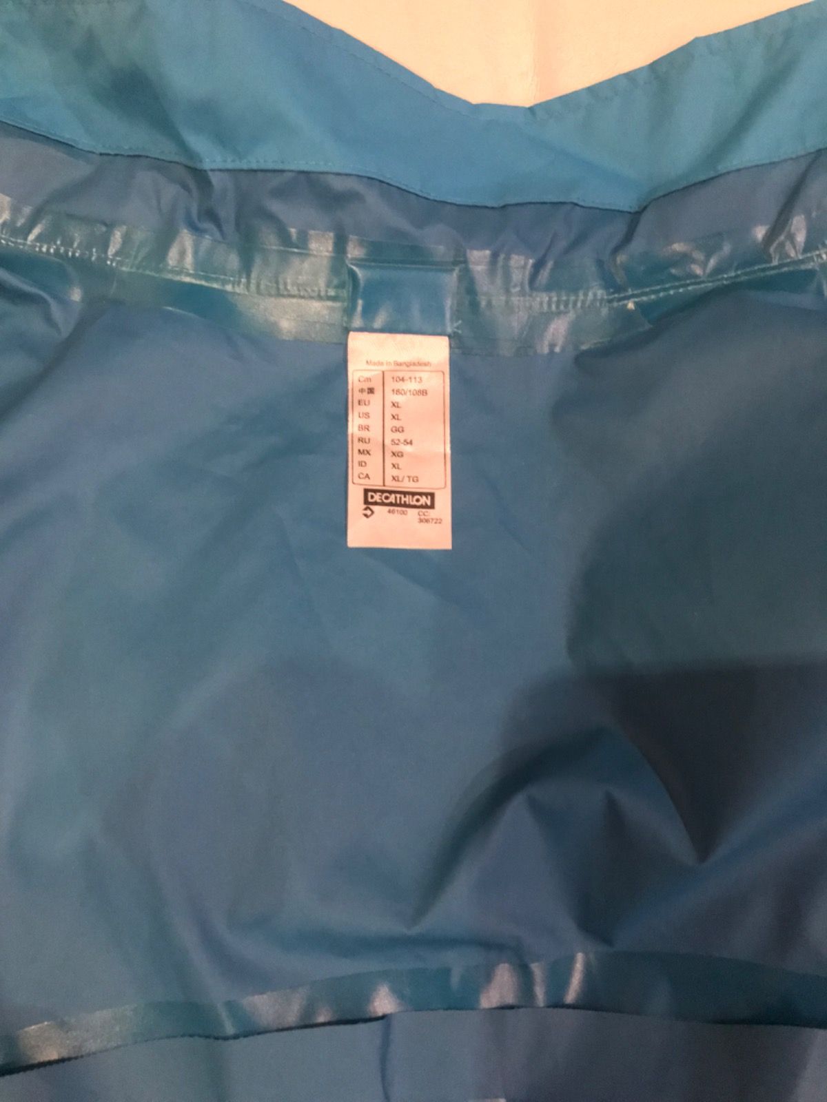 Дождевик DECATHLON ORIGINAL , шапочка Asics
