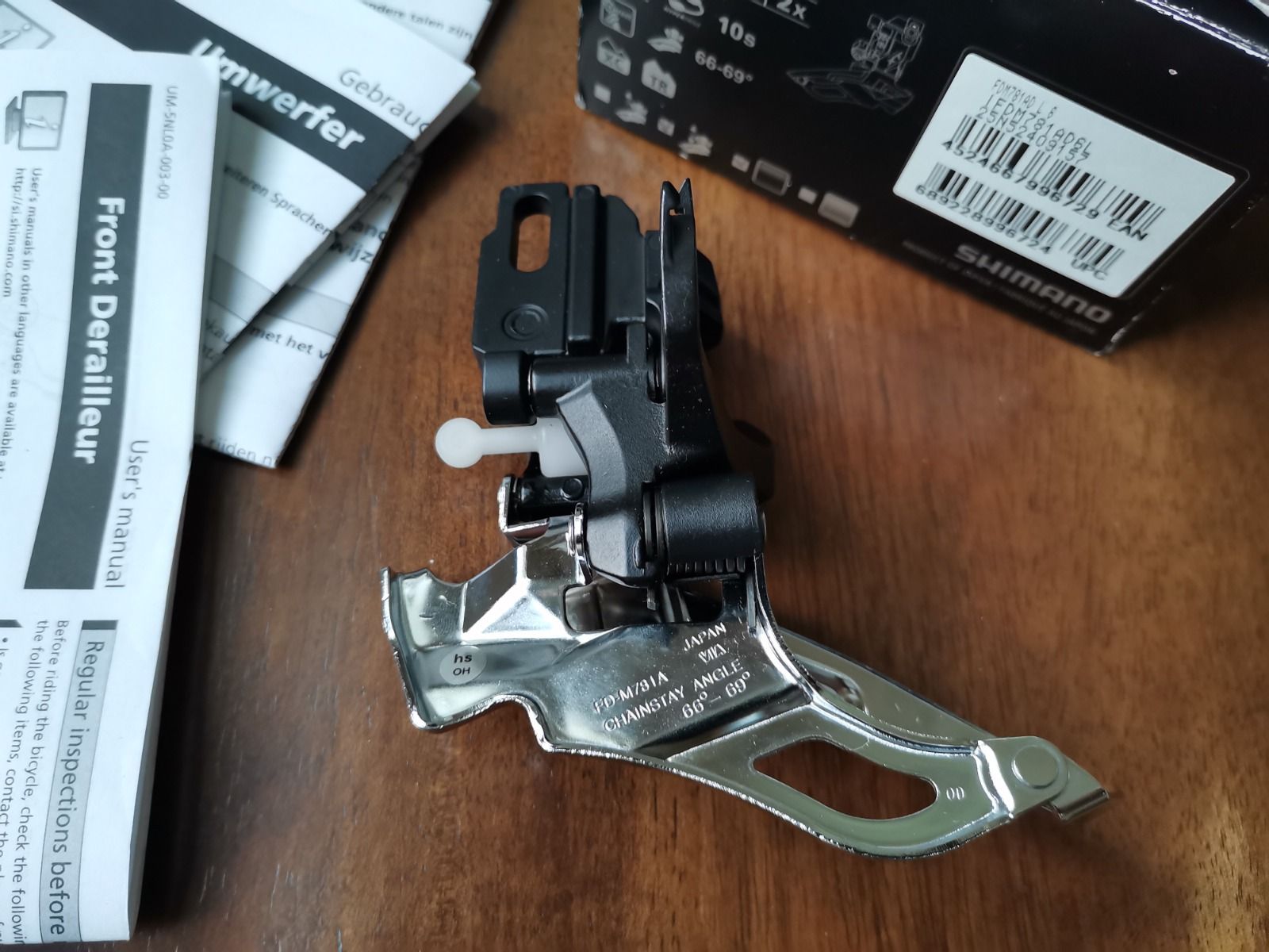 Shimano Deore XT FD-M781-A-D Передней переклюк 3x10