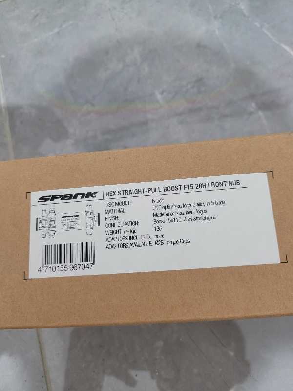 Spank Hex straightpull 15x110mm черная новая
