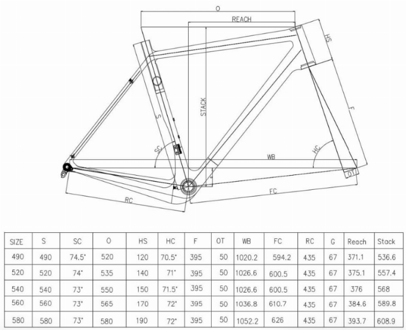 Карбоновая гравийная рама ICAN X-Gravel (52)