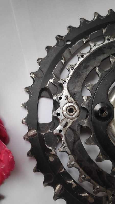 набор сет группа комплект 9s 9sp 9ск 9 скоростей Shimano Deore XT шатуны звёзды переключатели цепь каретка