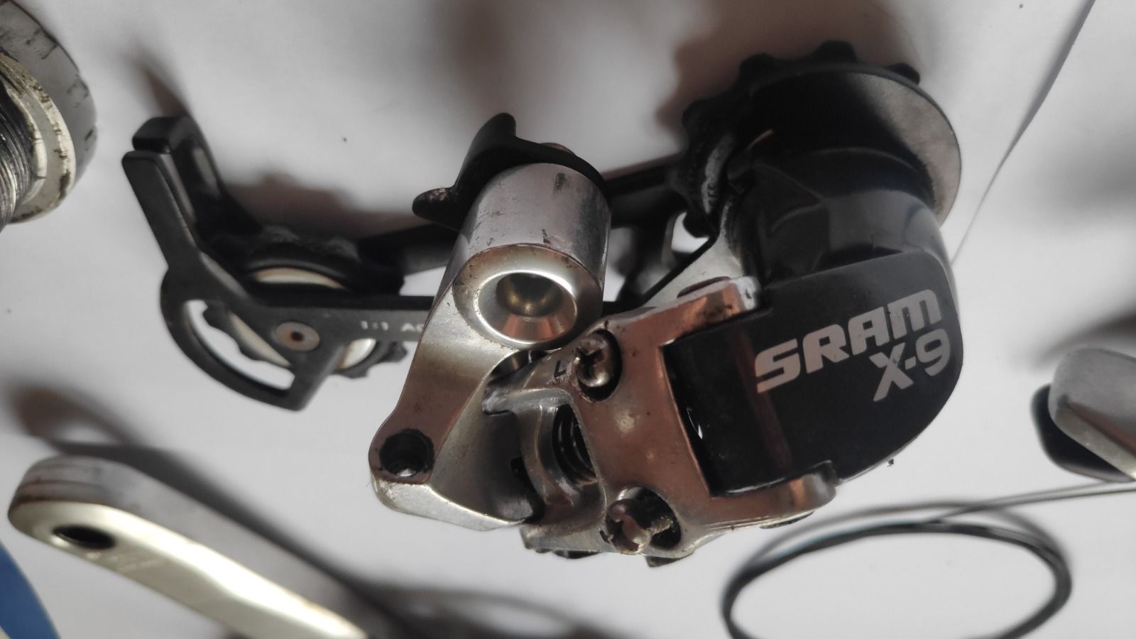 набор сет группа комплект 9s 9sp 9ск 9 скоростей Shimano Deore XT шатуны звёзды переключатели цепь каретка