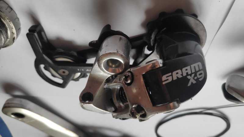 набор сет группа комплект 9s 9sp 9ск 9 скоростей Shimano Deore XT шатуны звёзды переключатели цепь каретка