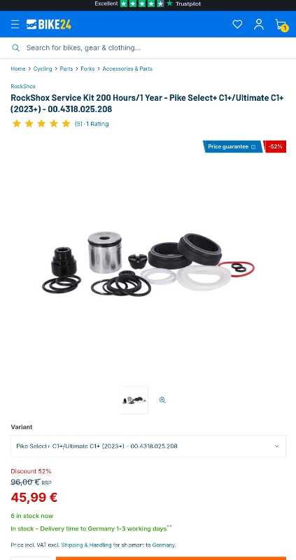 Rockshox Pike Ultimate новейший картридж 3 27.5
