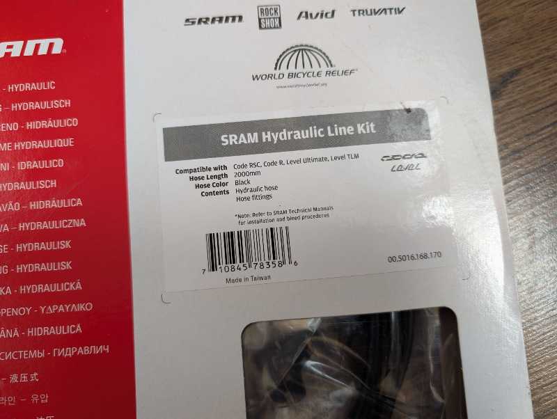 Гидролиния Sram Code/Level 200см новая