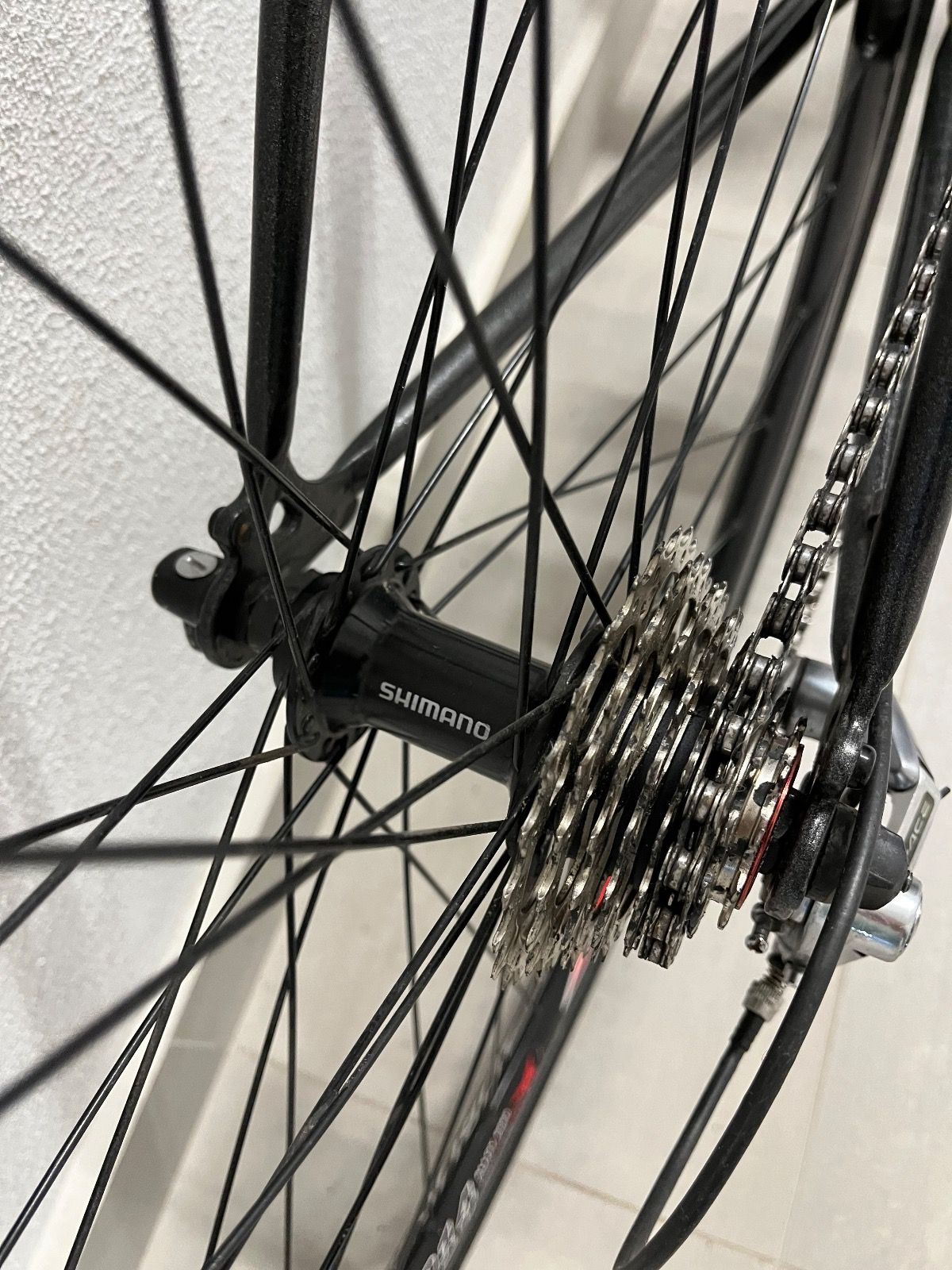 Шоссейник на компонентах Shimano, рама ХВЗ Старт-шоссе 87г