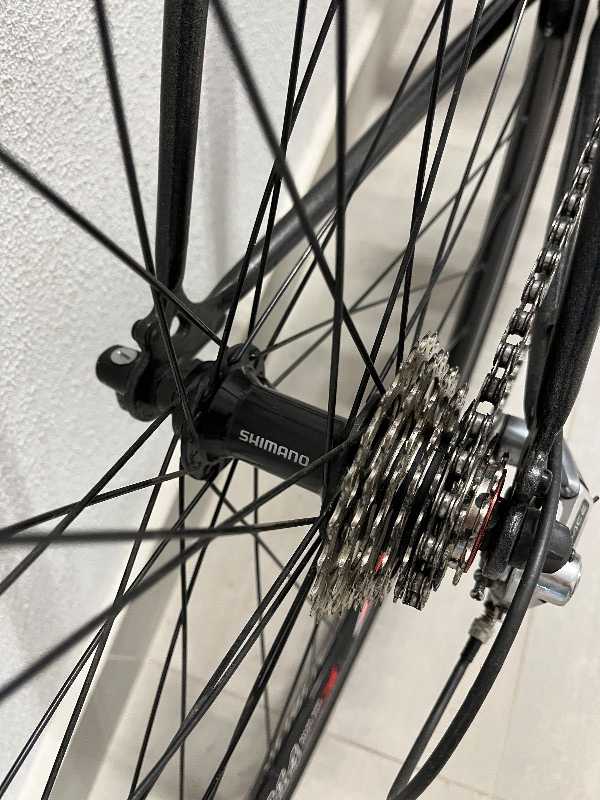 Шоссейник на компонентах Shimano, рама ХВЗ Старт-шоссе 87г