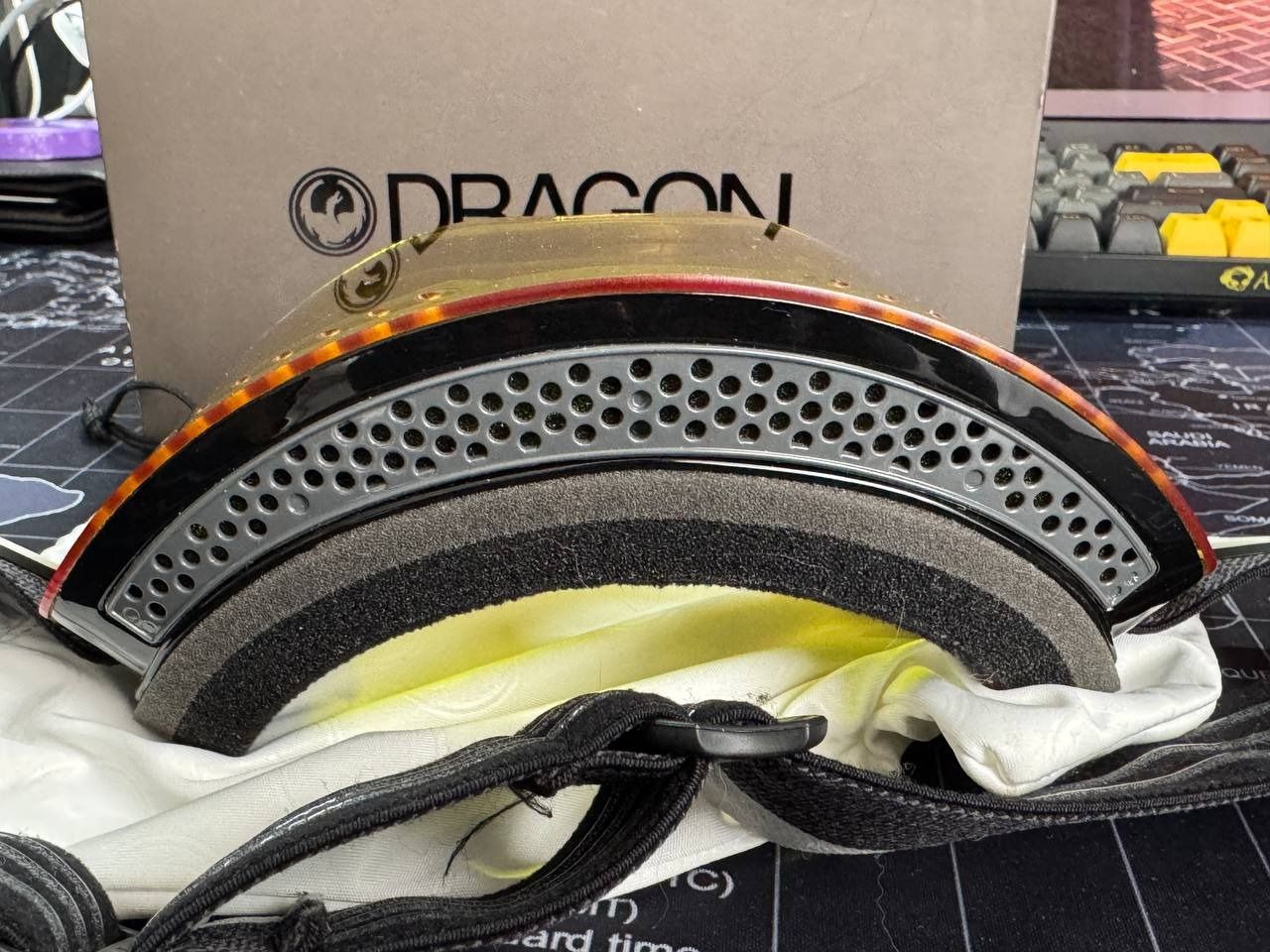 Горнолыжная маска Dragon Alliance NFXs (neon green-smoke/yellow)