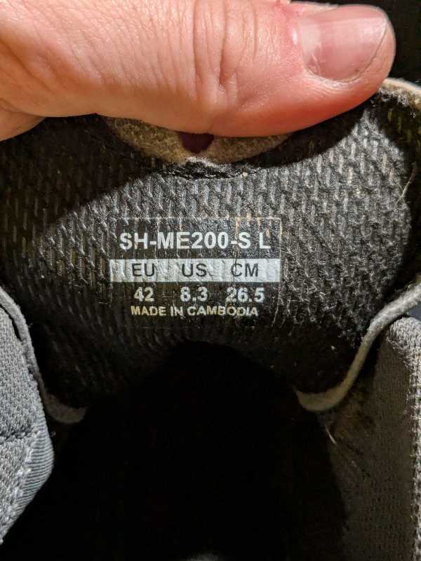 Велотуфли shimano sh-me200 (42 размер)