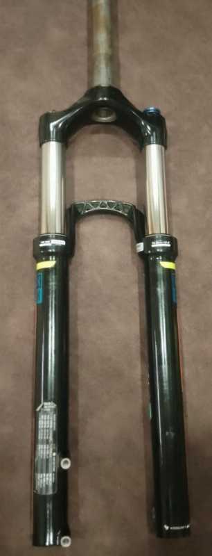 Вилка Rockshox TK Silver Solo Air 100-120mm, под колеса 27.5 дюйма, эксцентрик