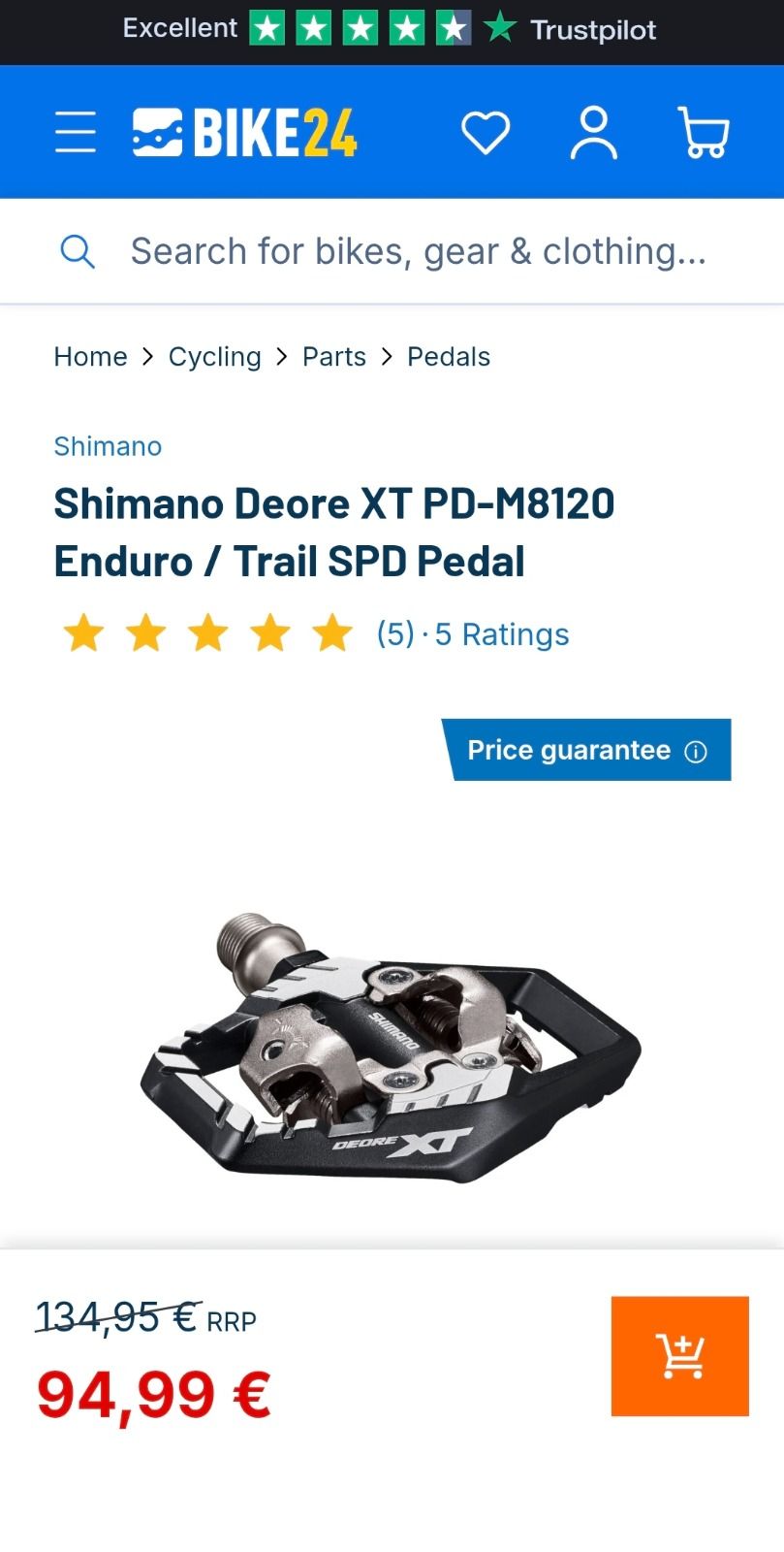 Shimano Deore XT PD-M8120 новые педали для Trail и Enduro