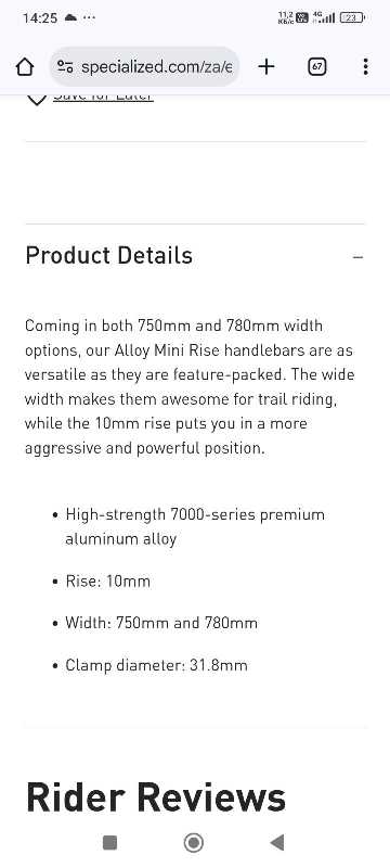 Руль specialized xc 7050 750mm flat xc.30 евро