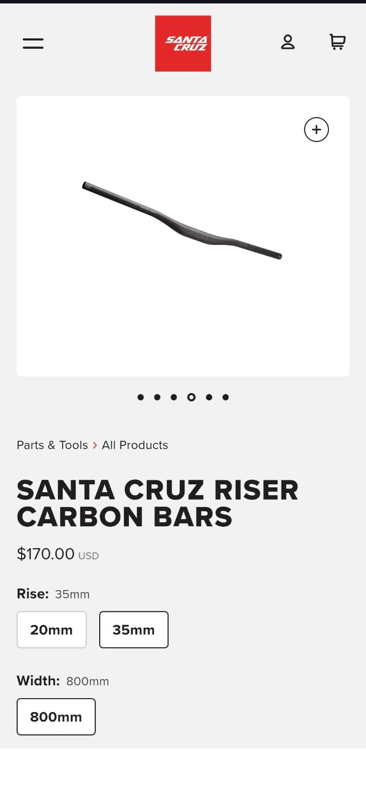 Шикарный новый руль Santa Cruz 800мм 20мм райз