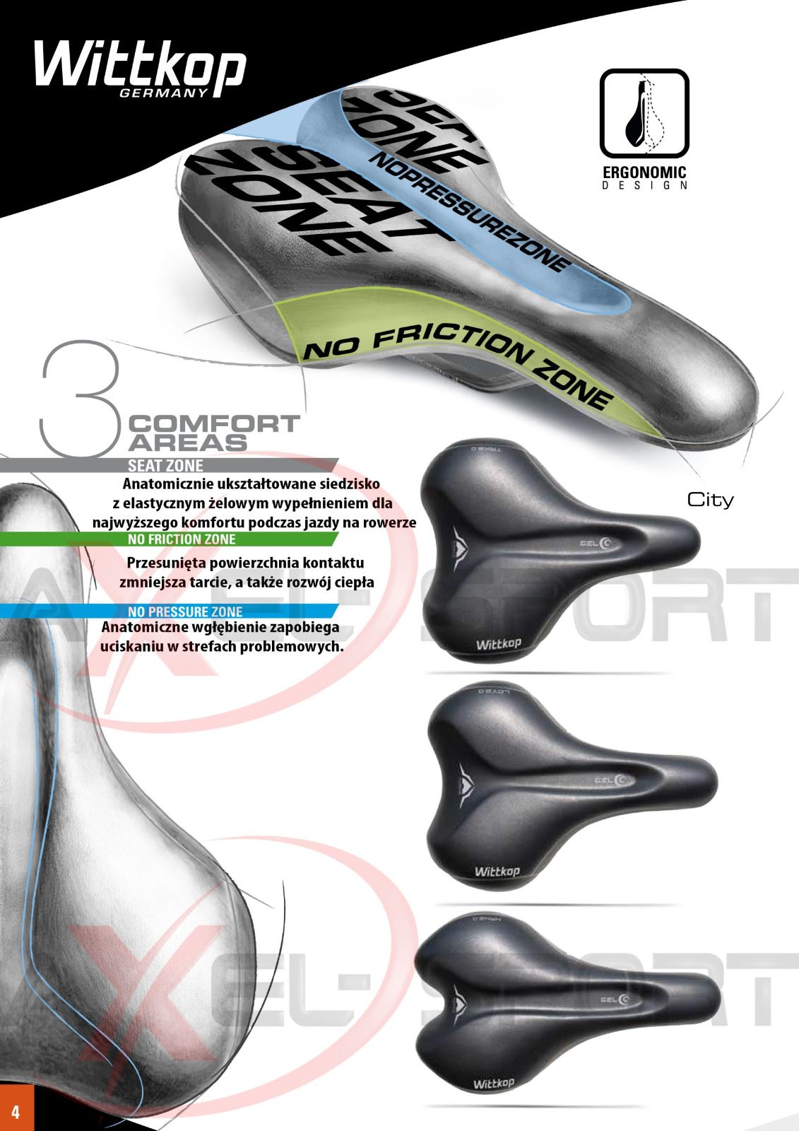 Седло Wittkop Uni 2.0 In Mould Gel