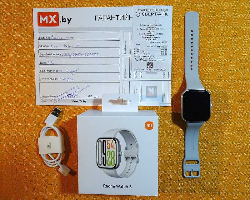 Xiaomi Redmi Watch 5 (серебристый, международная версия)