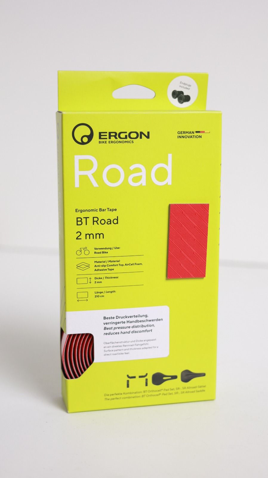 Новая обмотка Ergon BT Road красная, голубая и белая