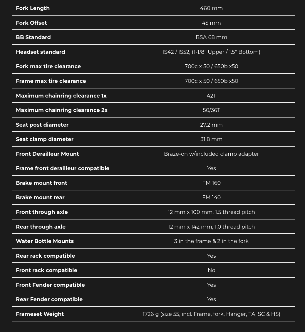 Фреймсет Finna Taroko р-р 57