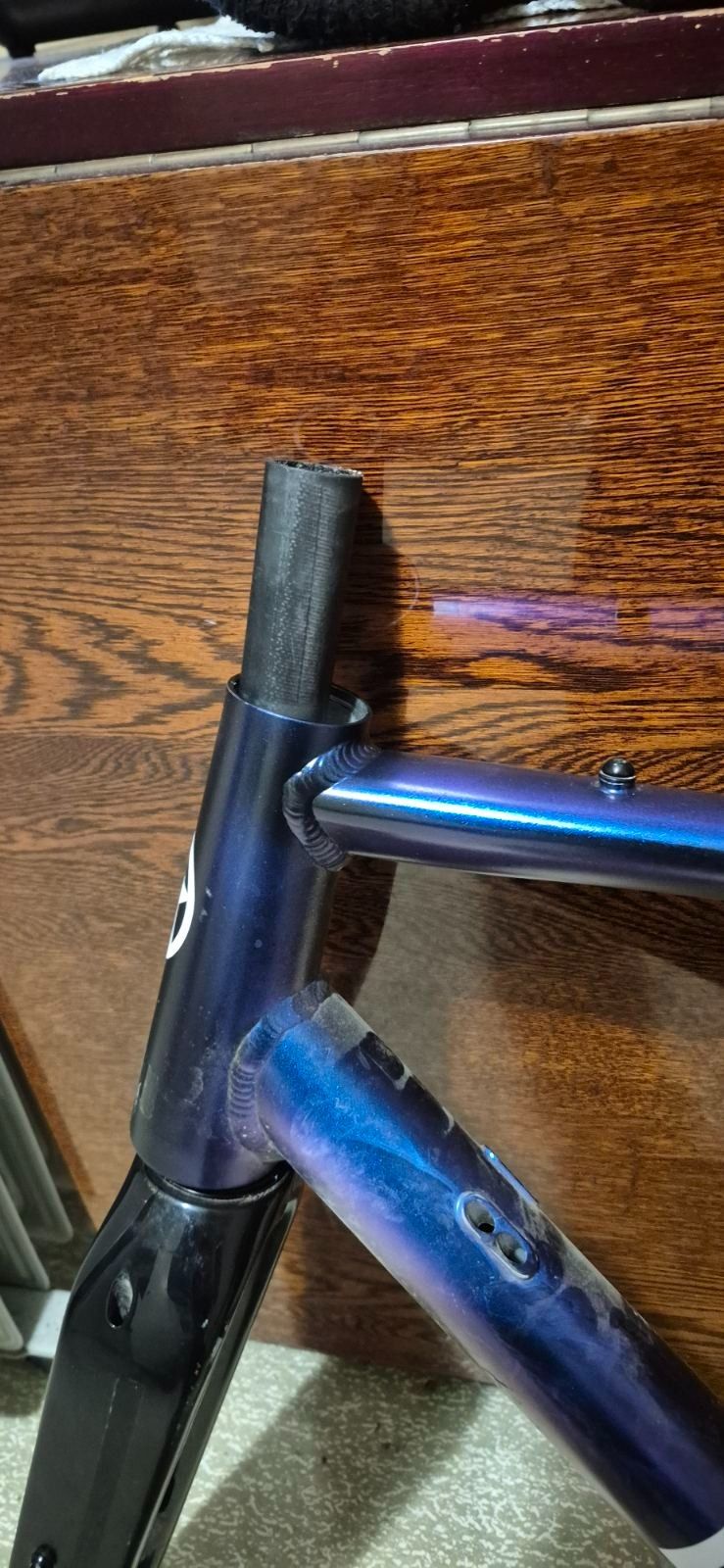 рама(алю)+вилка карбон Atom tundra x11,L размер.