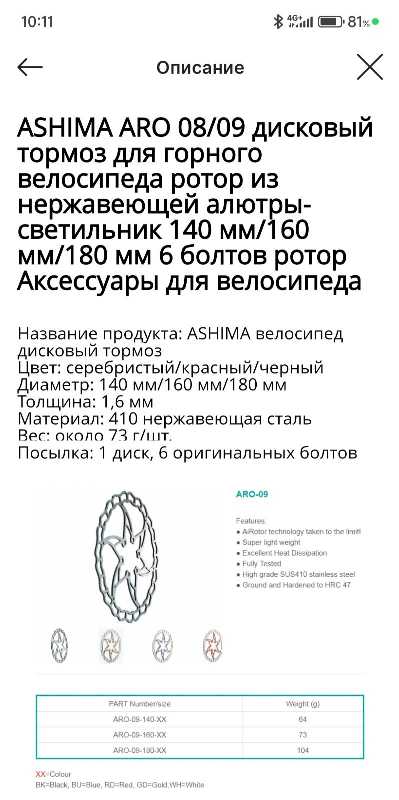 Диски ASHIMA ARO 09 