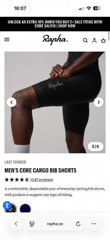 Велотрусы Rapha core cargo (новые оригинал)