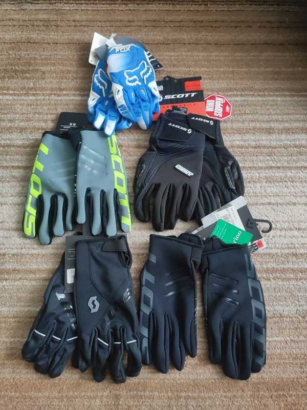 Велоперчатки SCOTT, FOX новые.