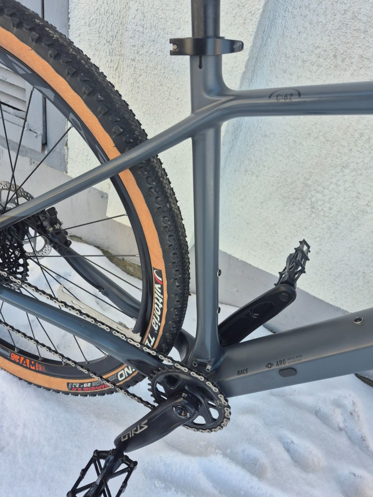 Карбоновый велосипед CUBE RACE 1/12 SRAM GX, рама L, Deore XT. .