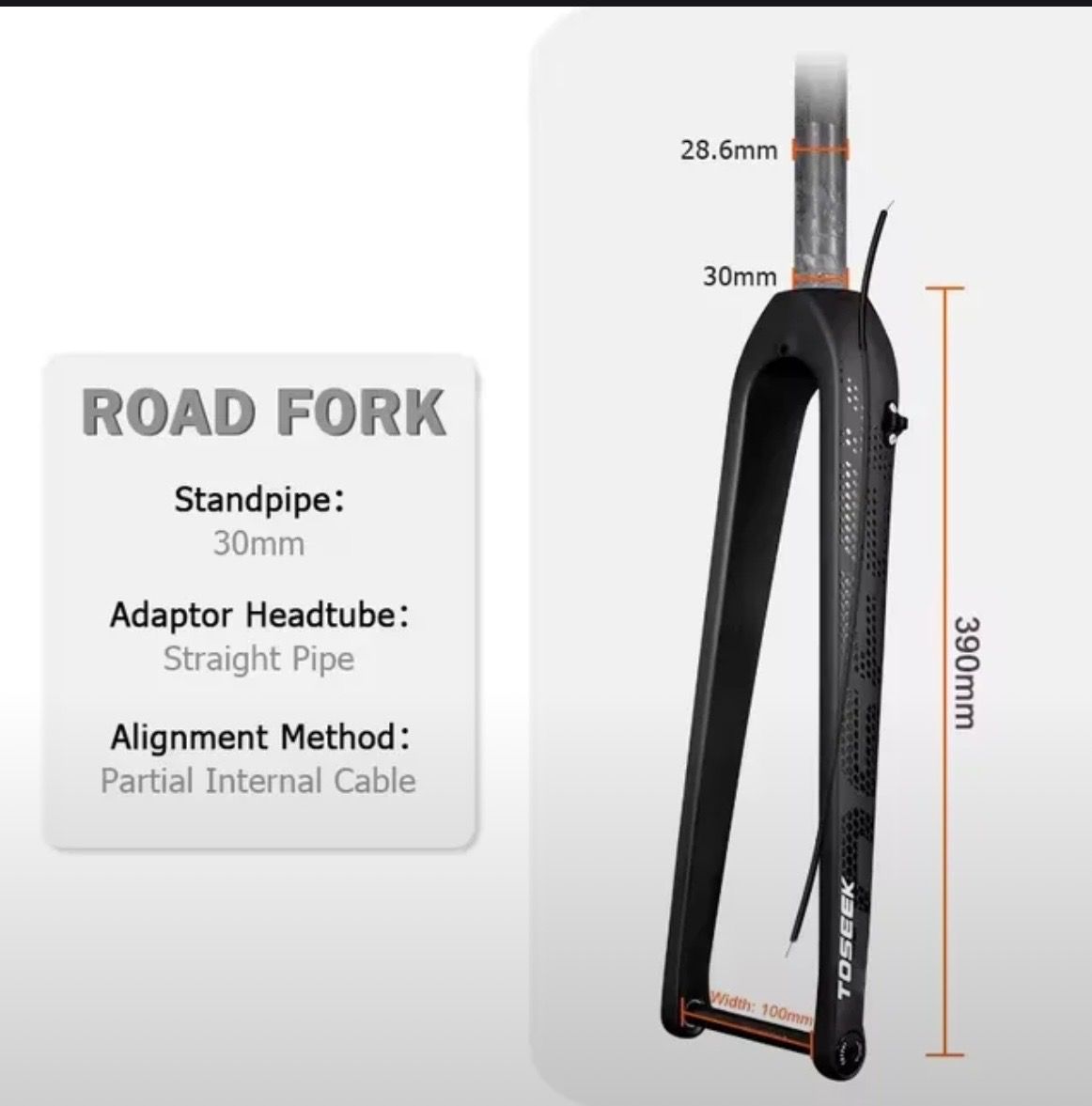 Карбоновая вилка TOSEEK 700