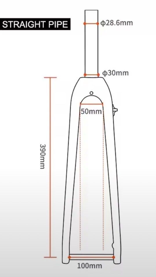 Карбоновая вилка TOSEEK 700