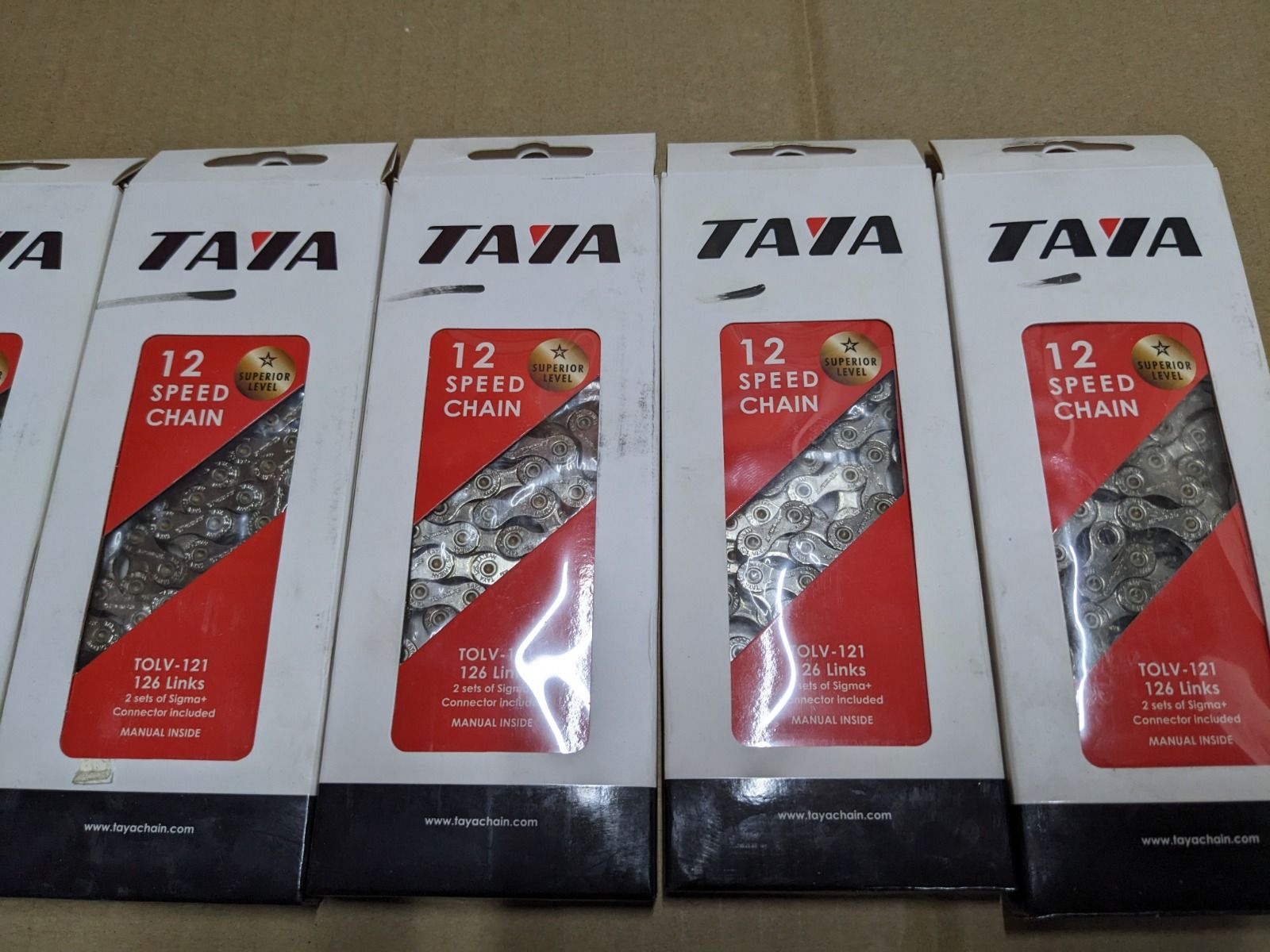 Новые цепи taya 12s с заводским браком