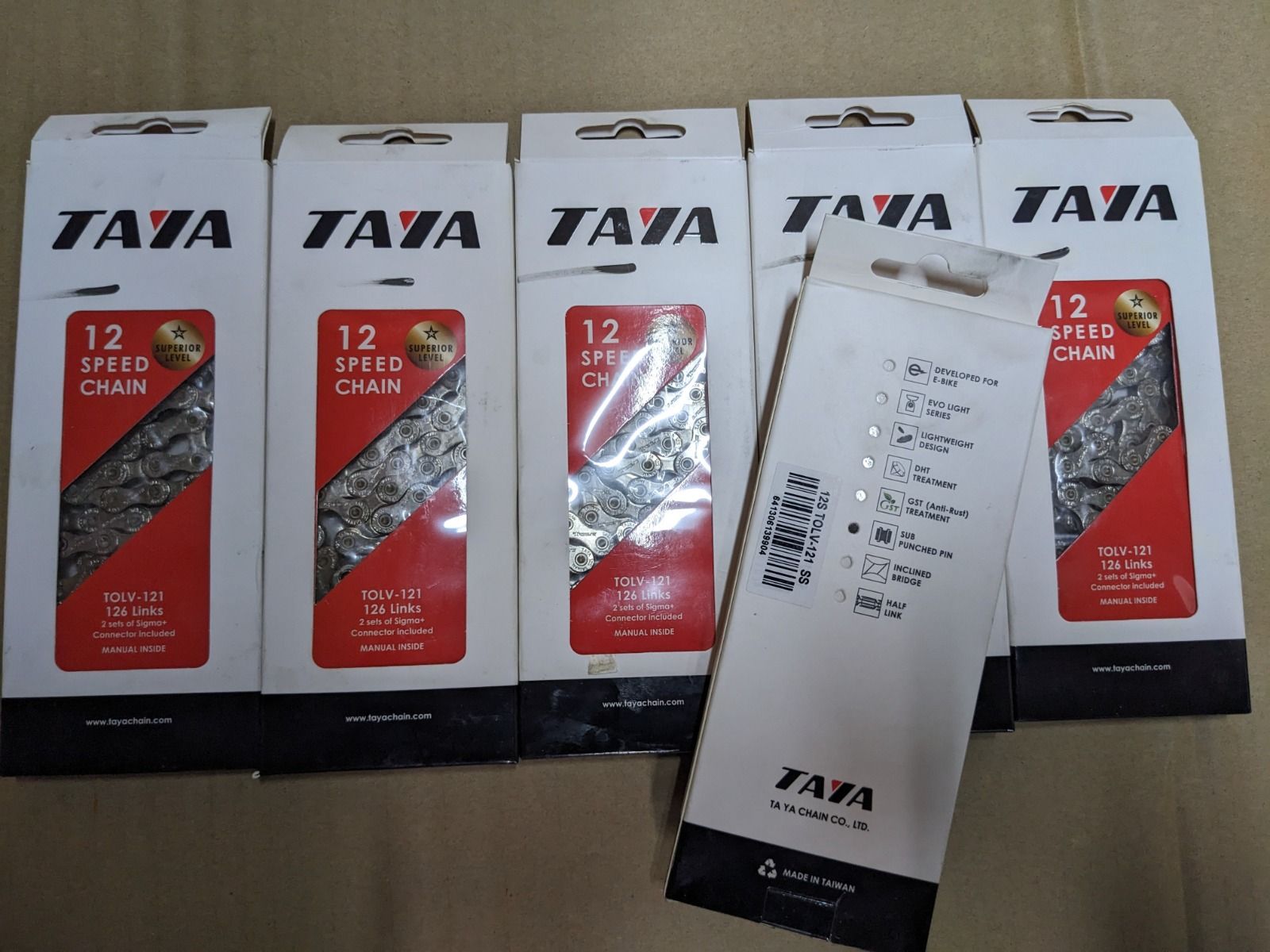 Новые цепи taya 12s с заводским браком