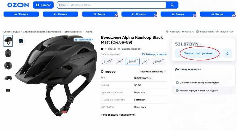 Велосипедный шлем ALPINA Kamloop