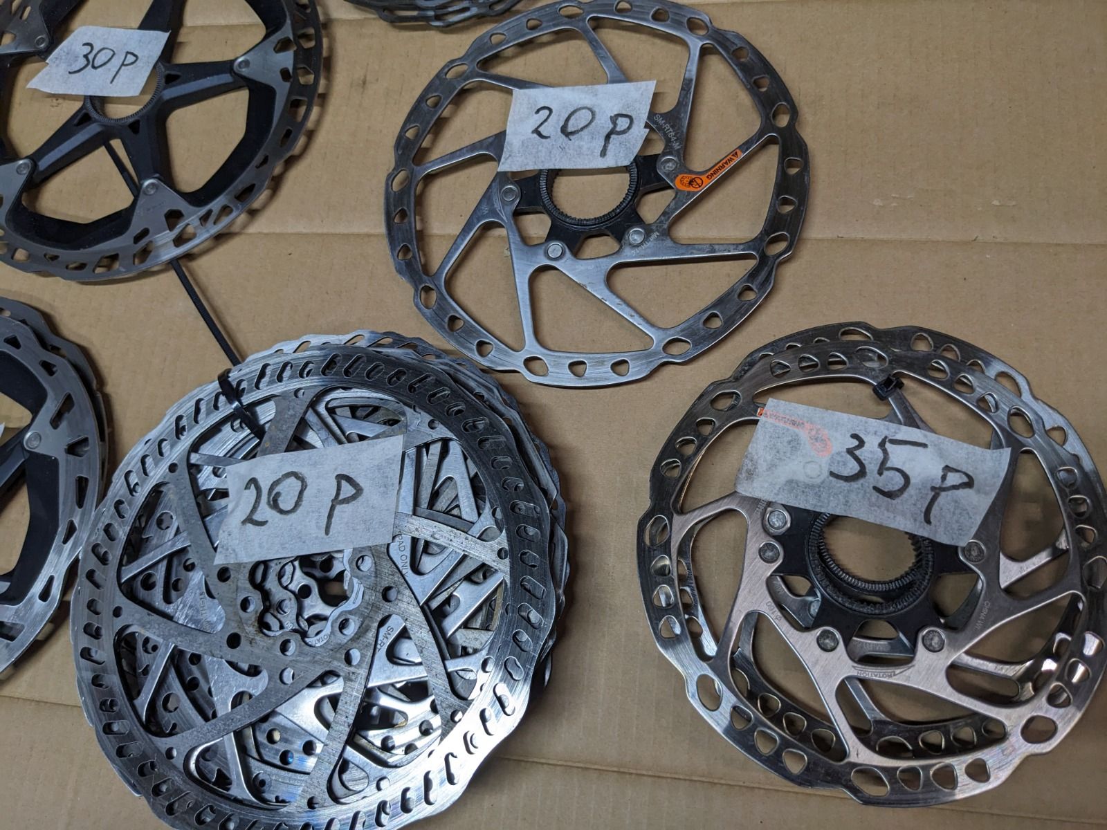 Много роторов shimano и других