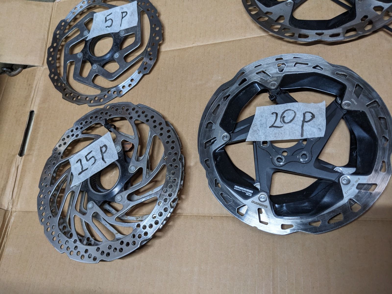 Много роторов shimano и других