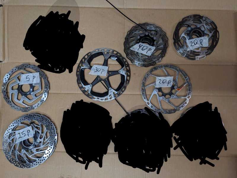 Много роторов shimano и других