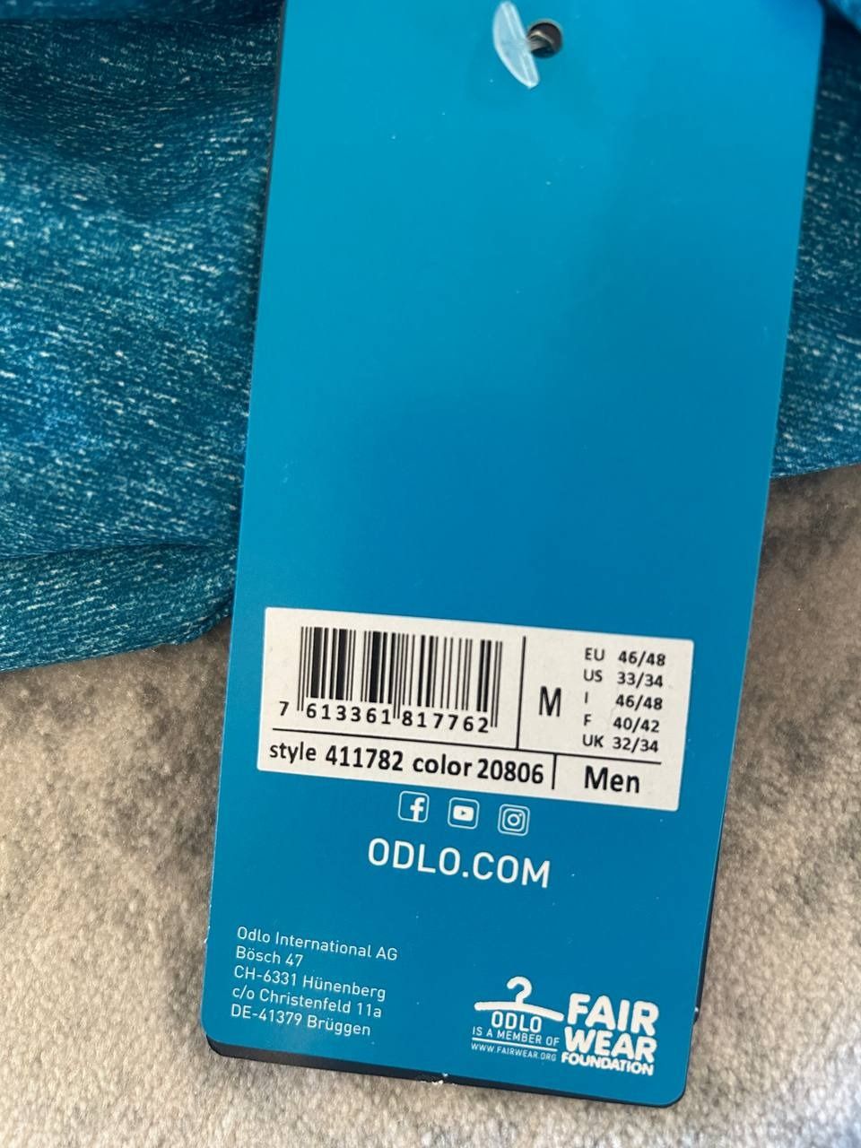 Веладжэрсі Odlo Element