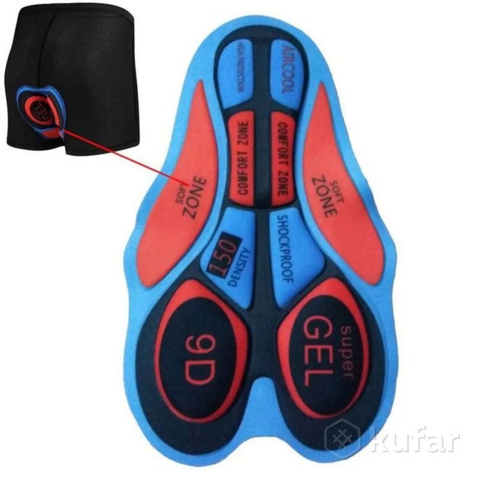 Велоштаны велотайтсы с памперсом