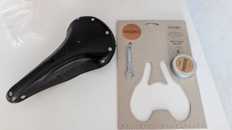 Brooks B17 narrow black + Proofide