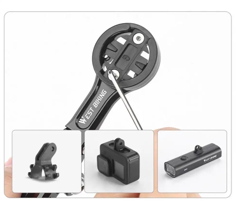 Крепление для велокомпьютера West Biking под руль